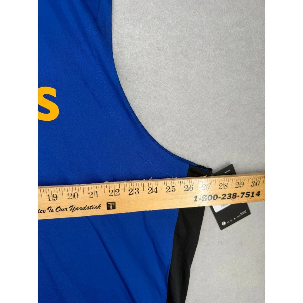 Nike Golden State Warriors NBA Sleeveless Shooting Shirt Blue XL AV0961-495 NWT